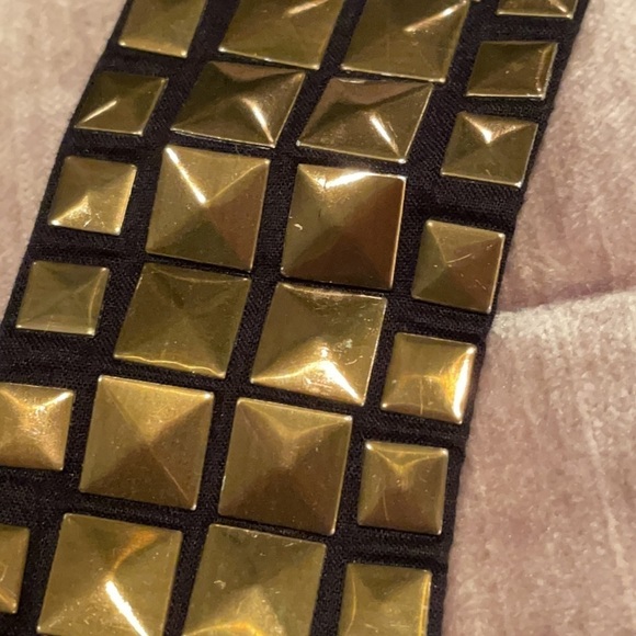 MICHAEL Kors Black/Bronze Embellished Halter Top - Picture 9 of 11